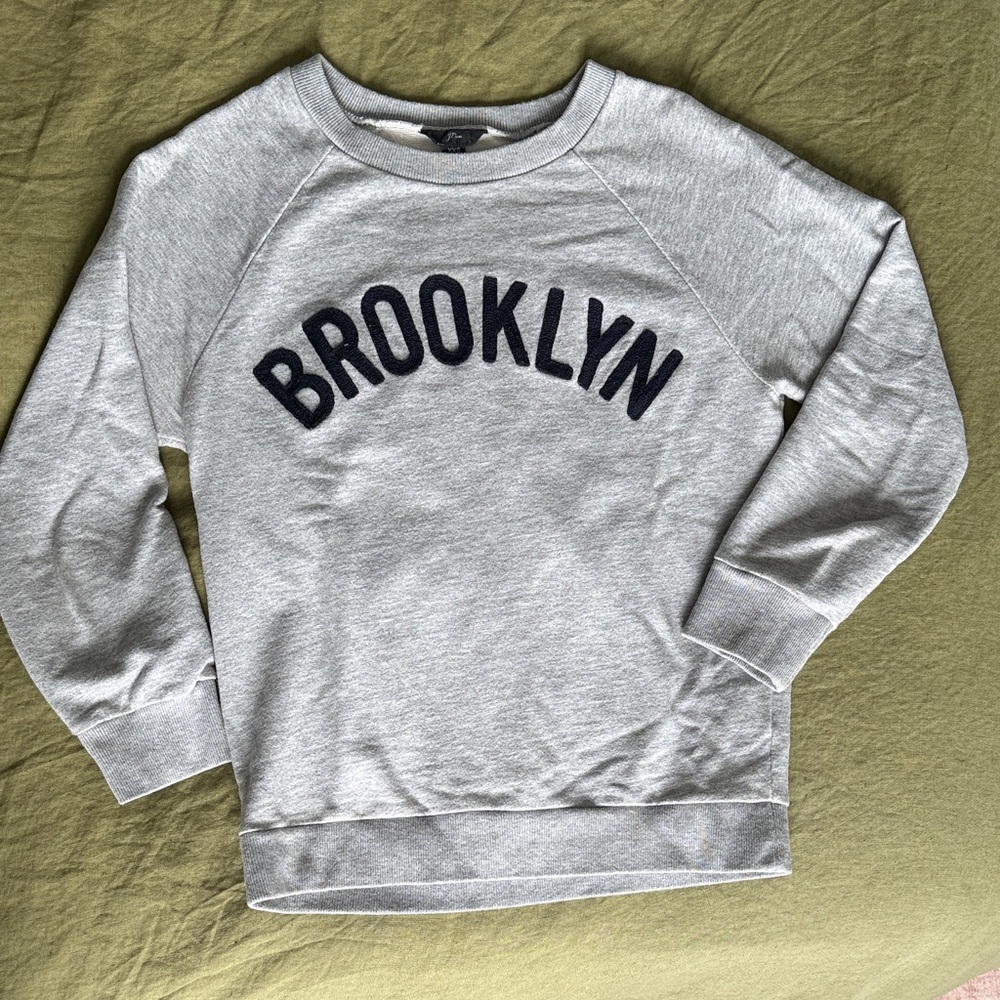 Vintage J. Crew Gray Crewneck BROOKLYN Sweatshirt